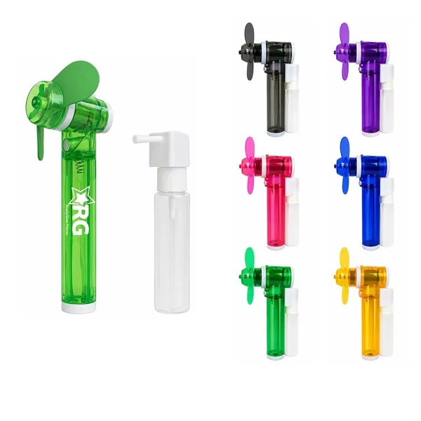 Portable Mini Misting Fan With Spray Bottle