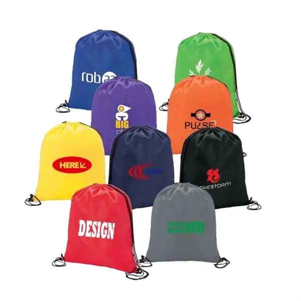 Drawstring Backpack in Non-Woven Fabric