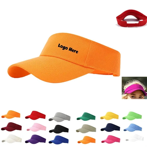 Cotton Sun Visor w/ Custom Print