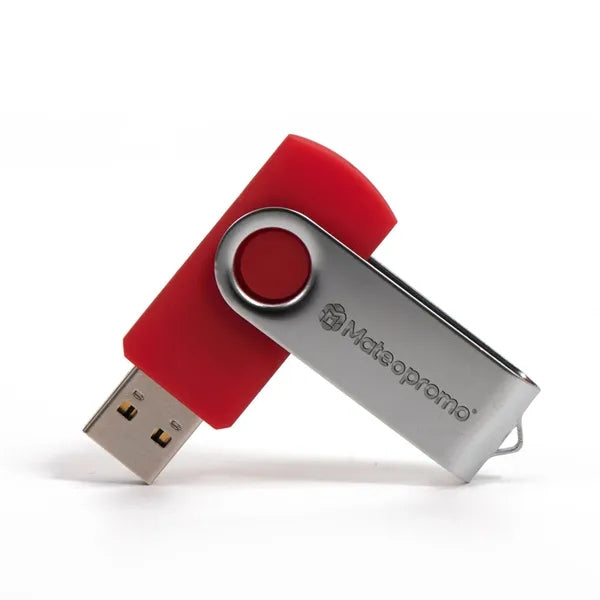 Engraved Metal Swivel USB Flash Drive up to 256GB
