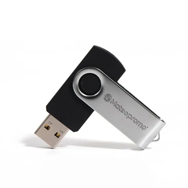 Engraved Metal Swivel USB Flash Drive up to 256GB