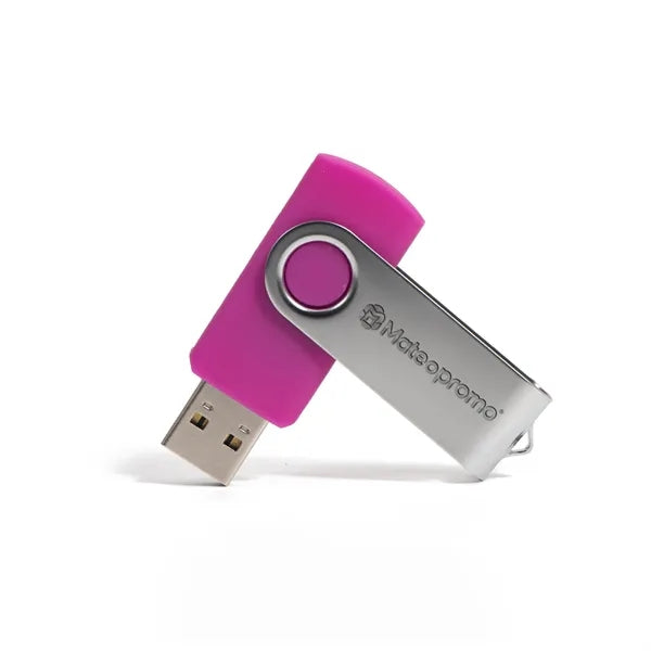 Engraved Metal Swivel USB Flash Drive up to 256GB