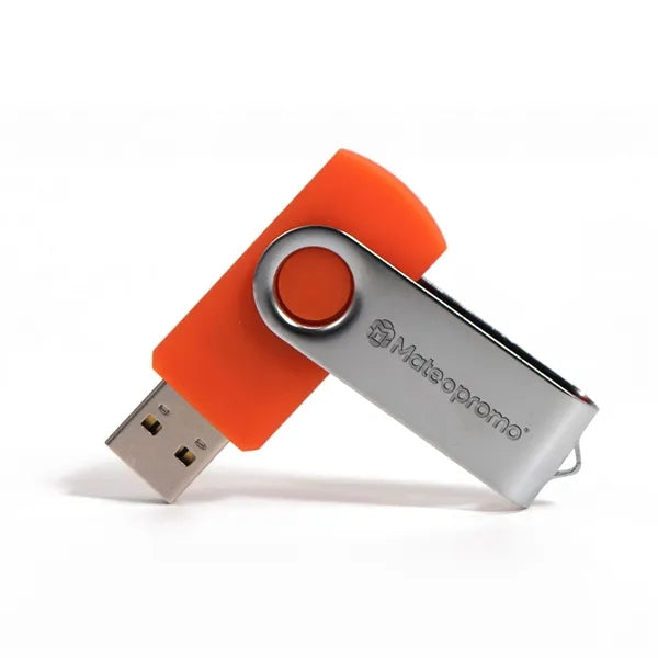 Engraved Metal Swivel USB Flash Drive up to 256GB