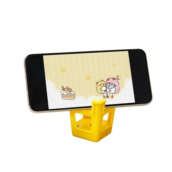Plastic Stool Phone Stand with Light Desk Decoration