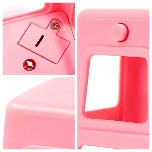 Plastic Stool Phone Stand with Light Desk Decoration