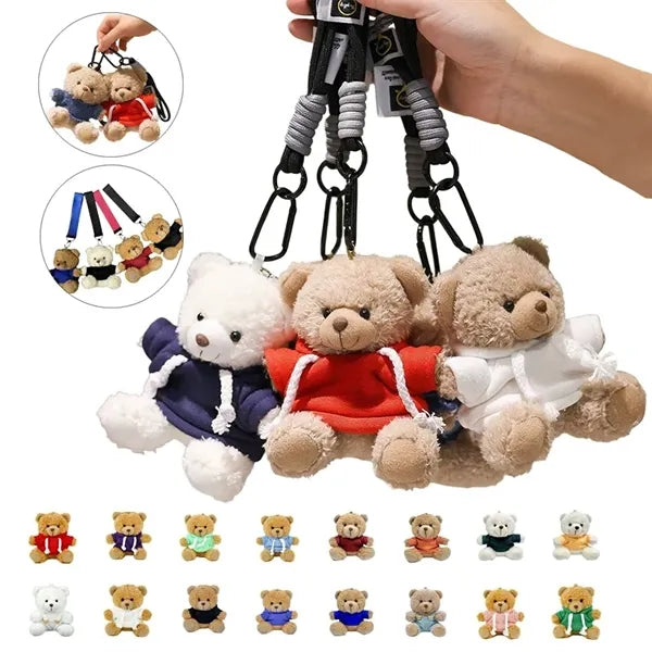 Teddy Bear Charms Plush Keychain