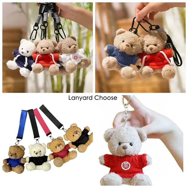 Teddy Bear Charms Plush Keychain