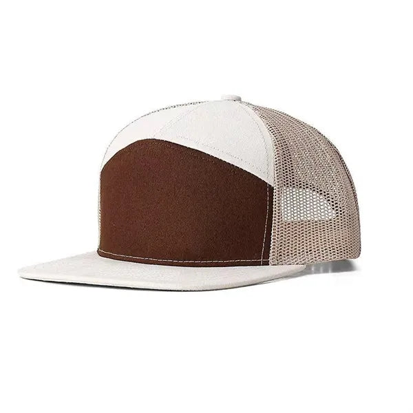 6-Panel Laser-Cut Mesh Quick-Dry Golf Trucker Cap