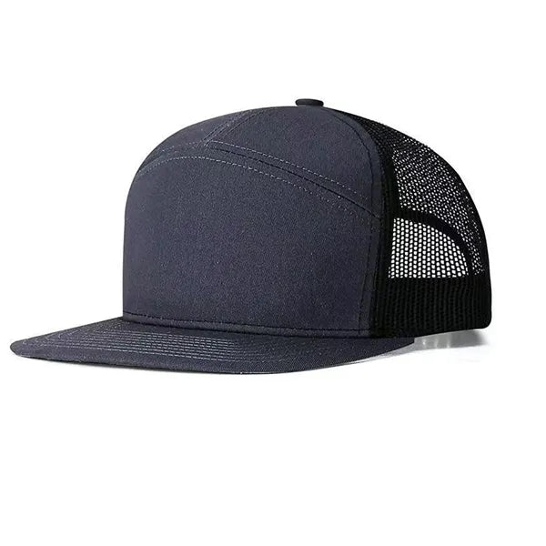 6-Panel Laser-Cut Mesh Quick-Dry Golf Trucker Cap