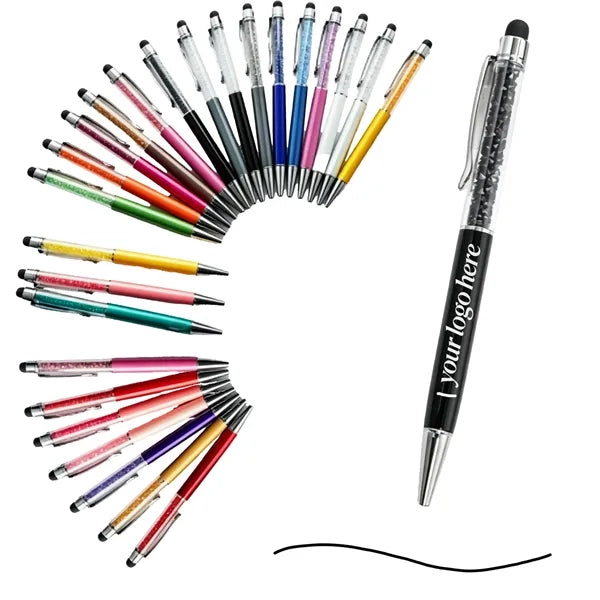 Crystal Barrel Stylus Metal Ballpoint Pen