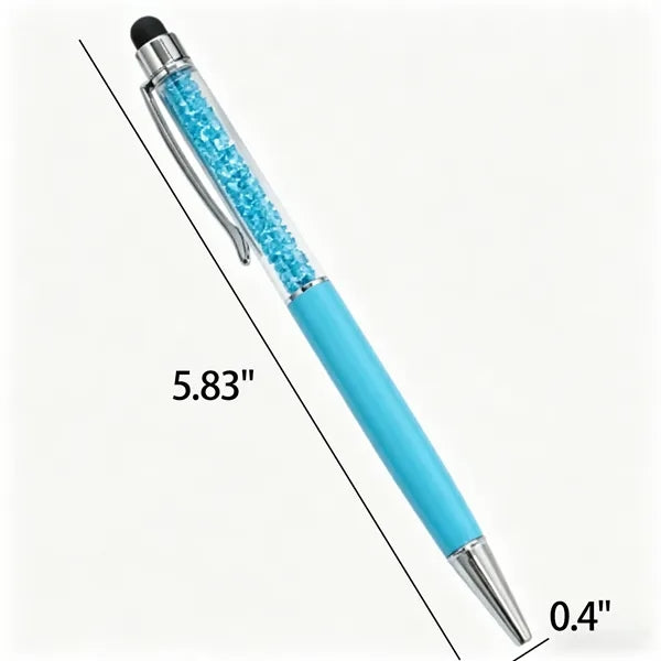 Crystal Barrel Stylus Metal Ballpoint Pen