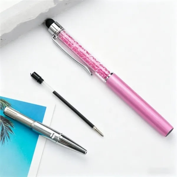 Crystal Barrel Stylus Metal Ballpoint Pen