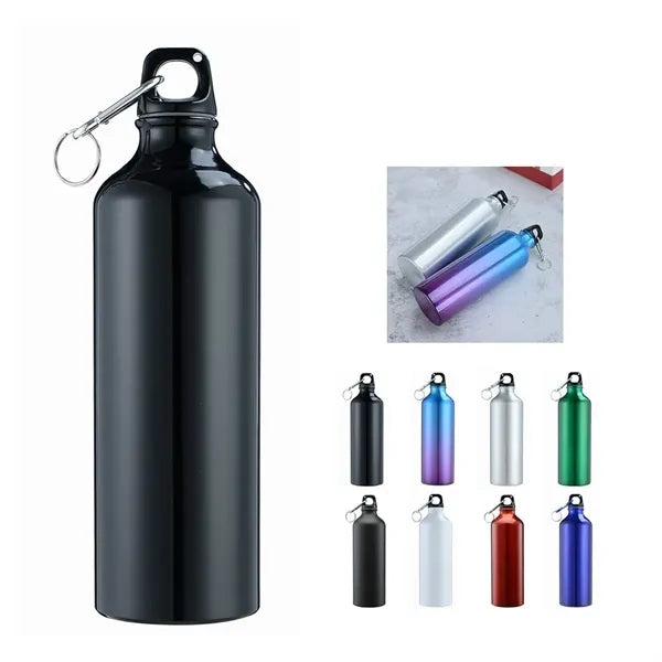 24 Oz Metallic Twist Cap Water Bottle