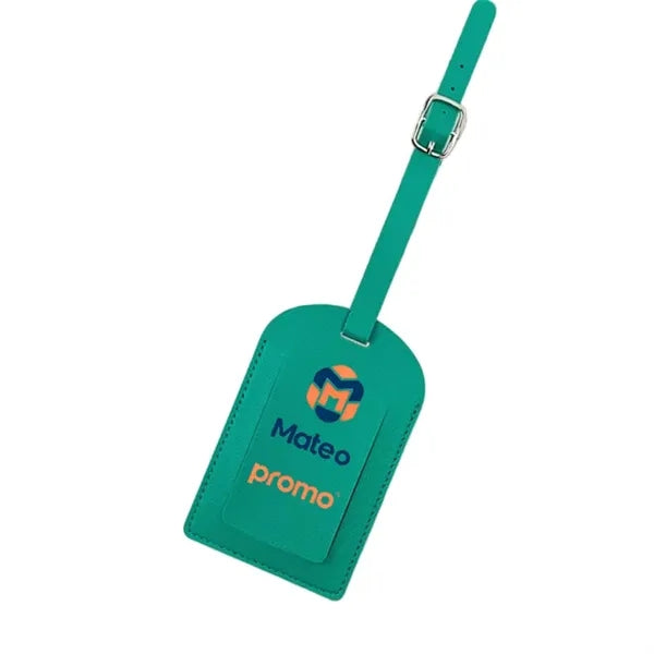 Logo PU Leather Boarding Pass Luggage Tag