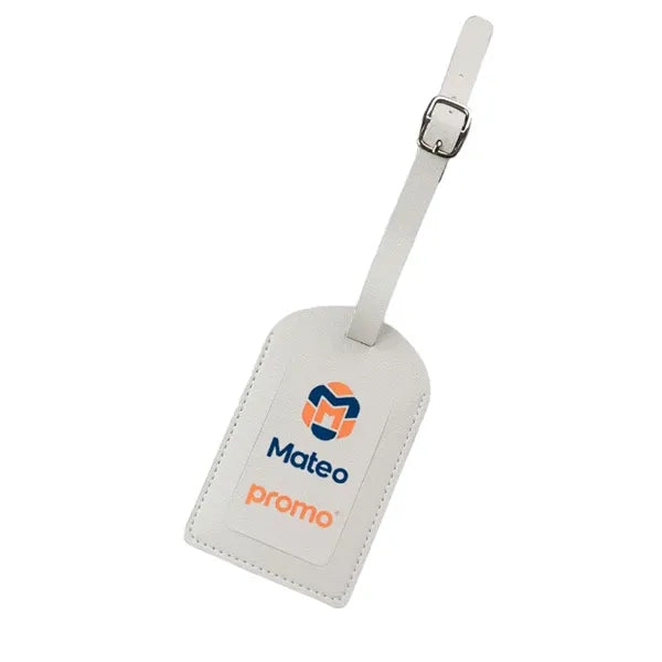 Logo PU Leather Boarding Pass Luggage Tag
