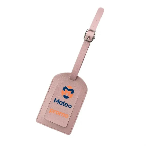 Logo PU Leather Boarding Pass Luggage Tag