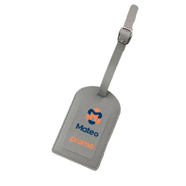 Logo PU Leather Boarding Pass Luggage Tag