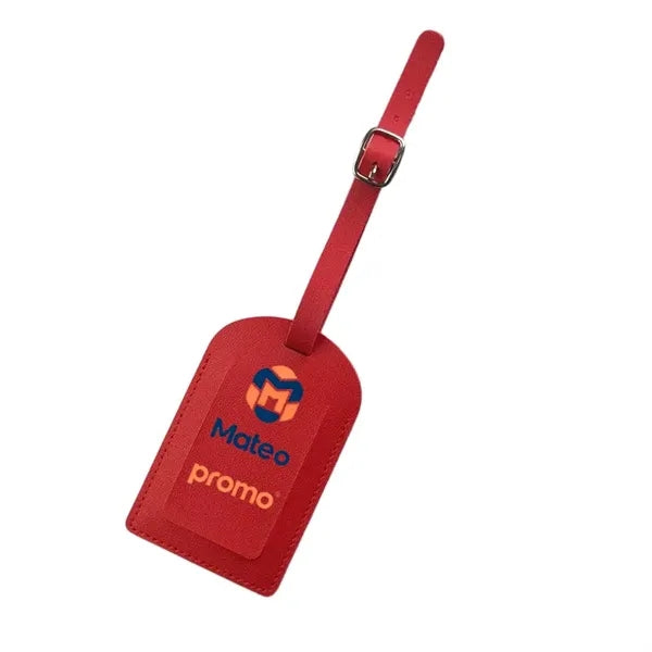 Logo PU Leather Boarding Pass Luggage Tag