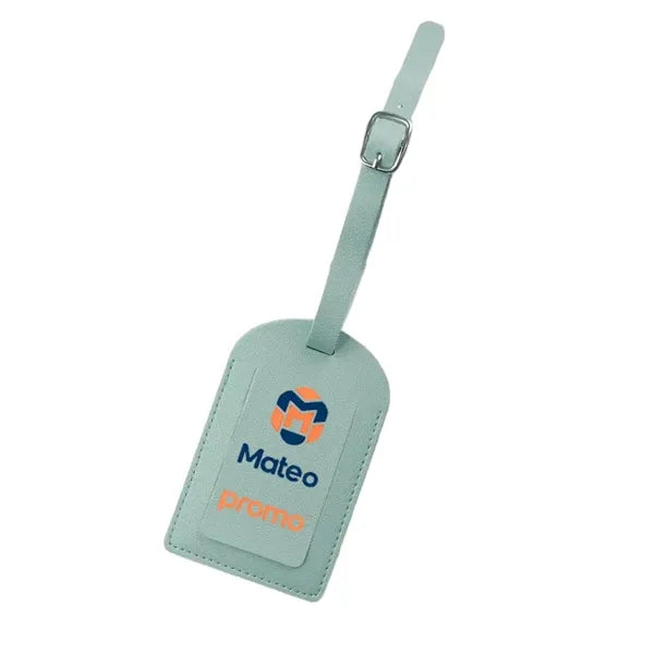 Logo PU Leather Boarding Pass Luggage Tag
