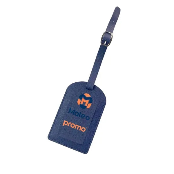 Logo PU Leather Boarding Pass Luggage Tag