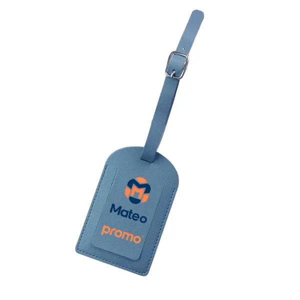 Logo PU Leather Boarding Pass Luggage Tag