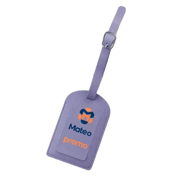 Logo PU Leather Boarding Pass Luggage Tag