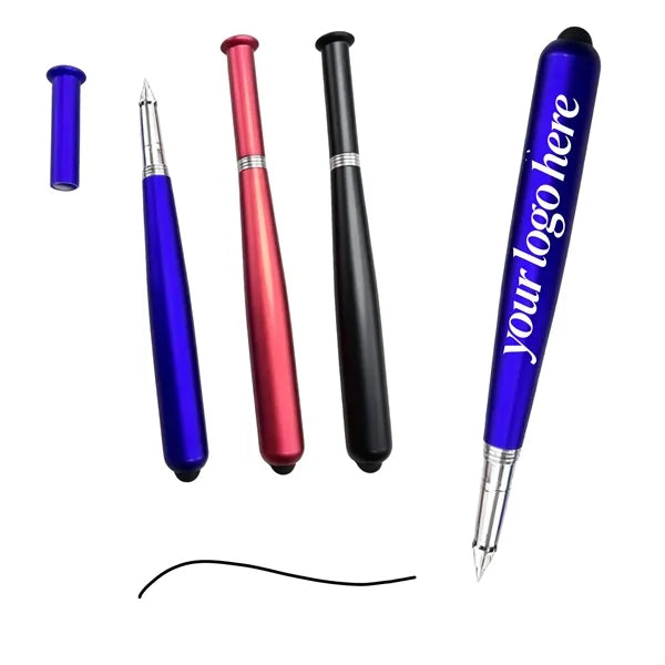 Baseball Bat Shaped Stylus Ballpoint Pen