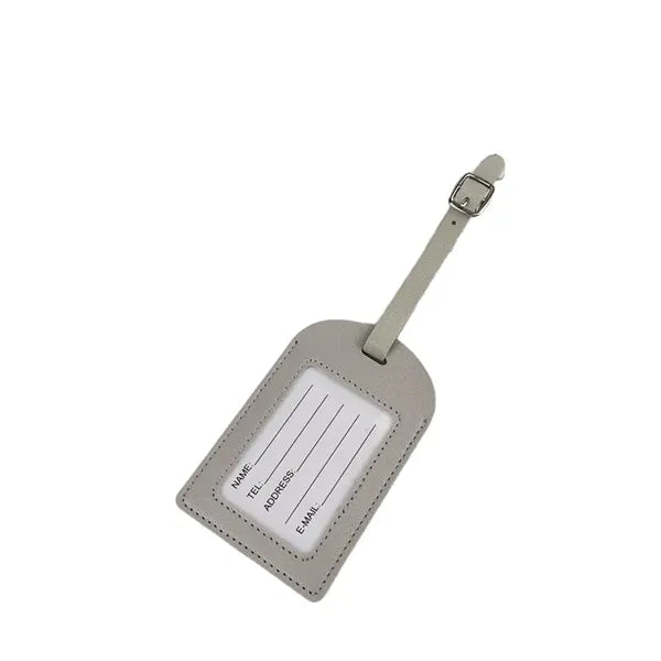 Logo PU Leather Boarding Pass Luggage Tag