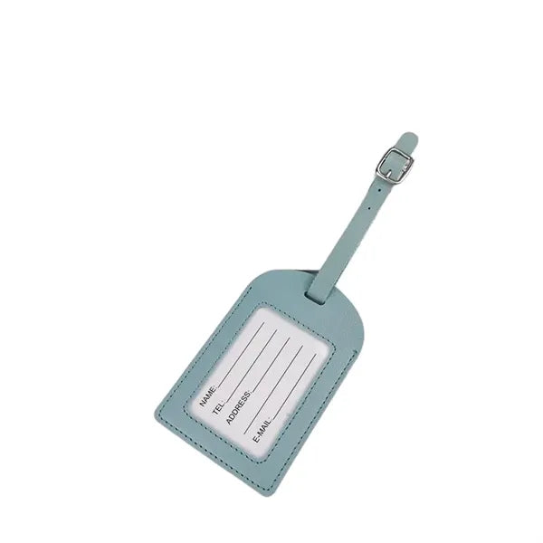 Logo PU Leather Boarding Pass Luggage Tag