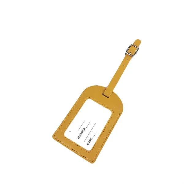 Logo PU Leather Boarding Pass Luggage Tag