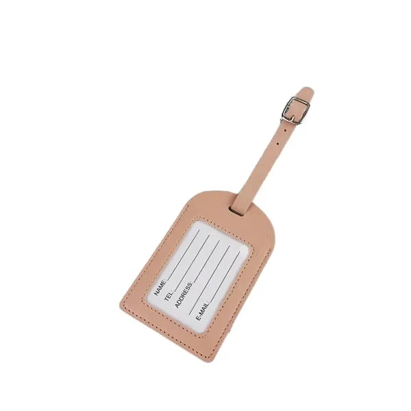 Logo PU Leather Boarding Pass Luggage Tag