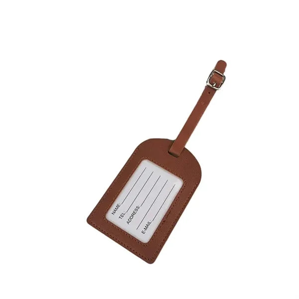Logo PU Leather Boarding Pass Luggage Tag