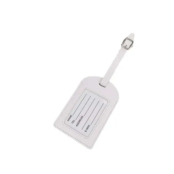 Logo PU Leather Boarding Pass Luggage Tag