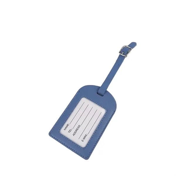 Logo PU Leather Boarding Pass Luggage Tag