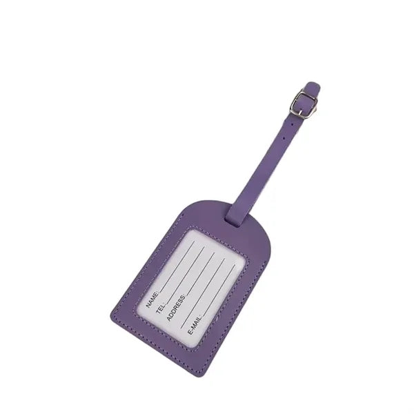 Logo PU Leather Boarding Pass Luggage Tag