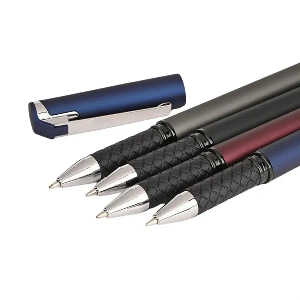 Weighted Metal Gel Ink Pen W/ Capacitive Stylus
