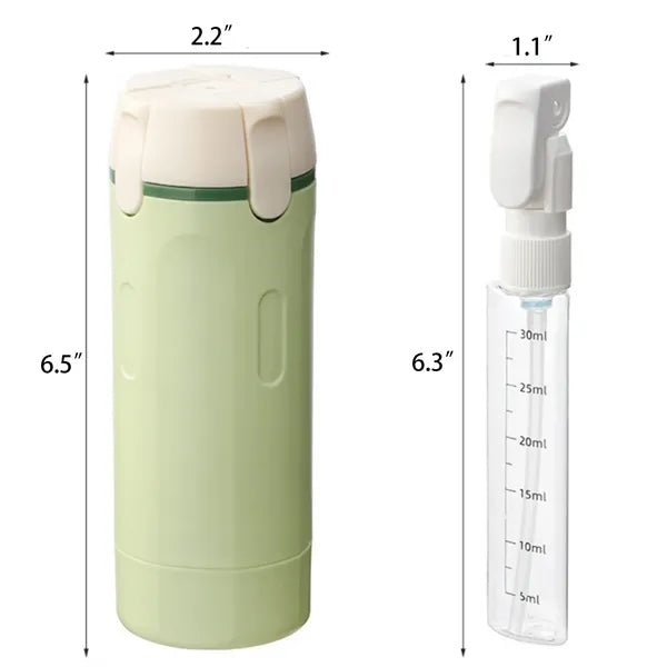 Travel Press Pump Organizer Bottle with Four Compartments