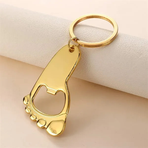 Footprint Bottle Opener Keychain
