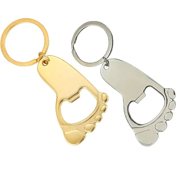 Footprint Bottle Opener Keychain