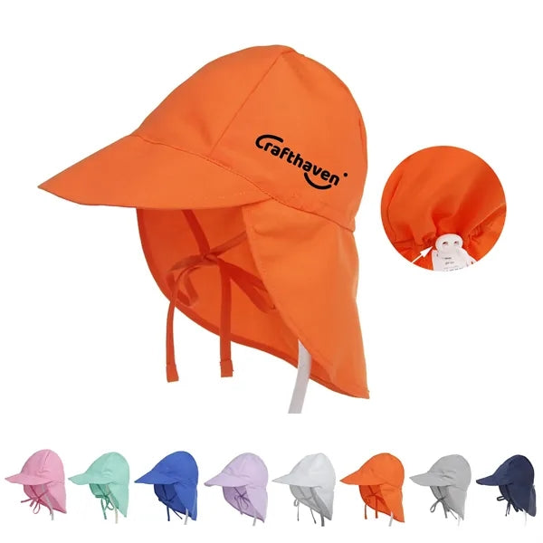 Adjustable Kids Sun Hat with Neck Flap