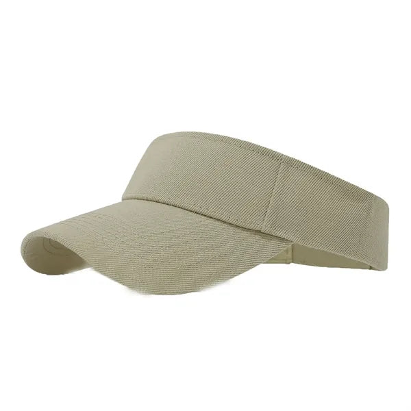Adjustable Cotton Twill Visor Sun Cap
