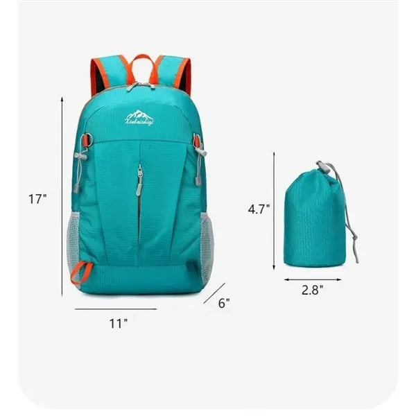 Foldable Lightweight Backpack, Large Capacity 25L, Travel Ou