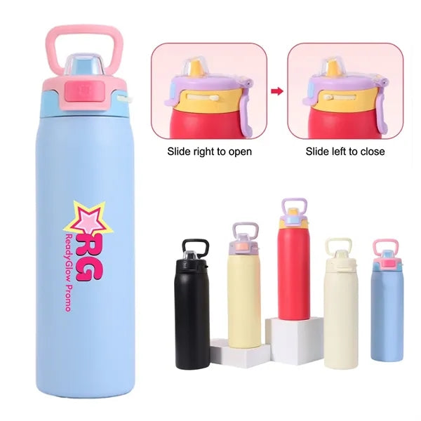 22oz Pop and Fill Stainless Steel Water Bottle