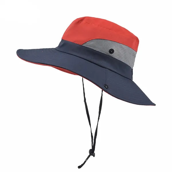 Foldable Wide Brim Sun Bucket Hat