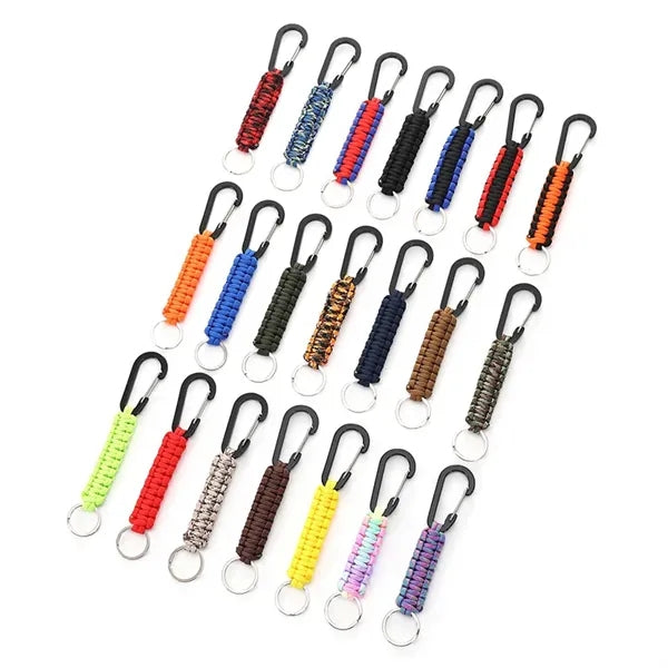 Survival Paracord Keychain With Carabiner