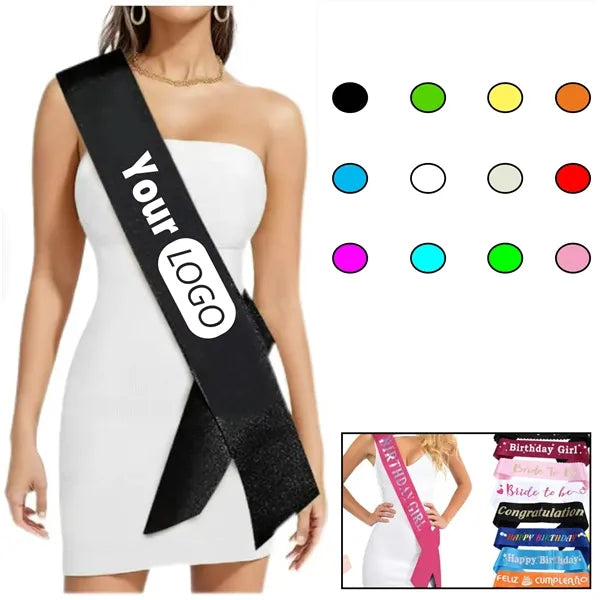 Pageant Sash Custom Printed