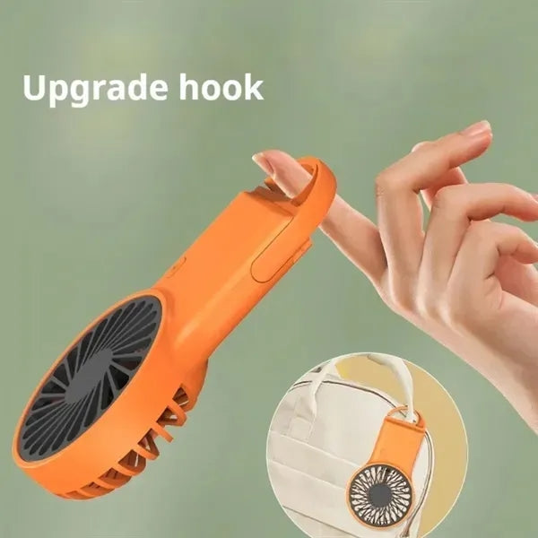 Handheld Foldable USB Mini Fan with Carabiner