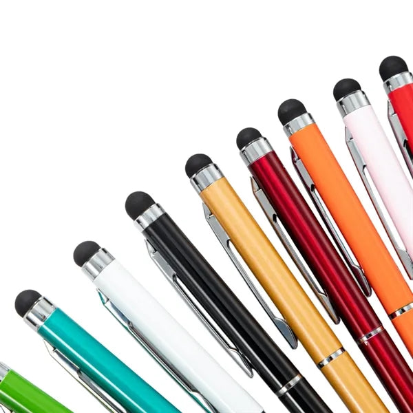 Slim Metal Stylus Ballpoint Pen W/ Twist Action