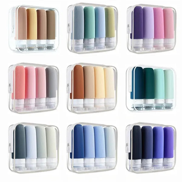 Travel Silicone Bottle Set Leakproof Toiletry Kit