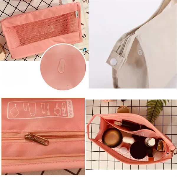 Mesh Toiletry Bag Travel Cosmetic Organizer Pouch